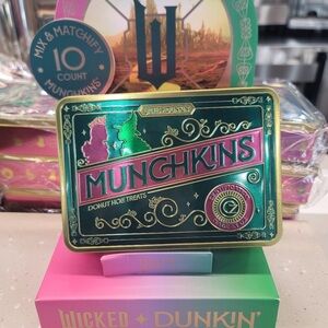 NWT! BRAND NEW! Limited Edition Wicked Dunkin' Munchkins Tin